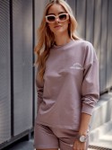 Damen-Sportset: Sweatshirt und Cappuccino-Shorts FI757 – Online-Shop – Boutique